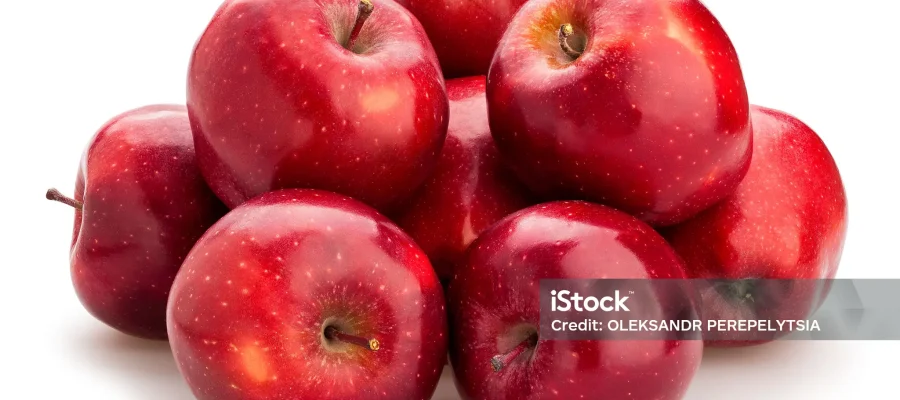 लाल स्वादिष्ट सेब (red delicious apple)